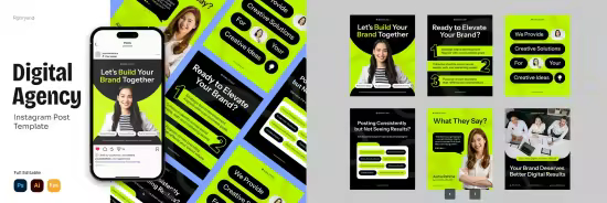 EE - Digital Agency Instagram Post Template DCLH8RK