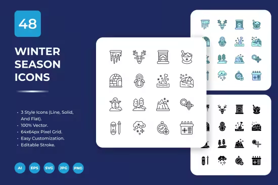 EE - Winter Season Icon Pack HYZPEB7