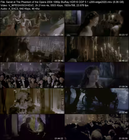 The Phantom of the Opera 2004 1080p BluRay HDR10 DDP 5.1 x265-edge2020