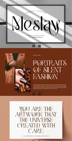 EE - Meslay - Unique Display Font 3CATGFF
