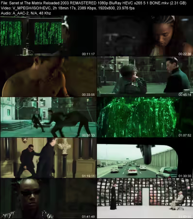 The Matrix Reloaded 2003 REMASTERED 1080p BluRay HEVC x265 5.1 BONE