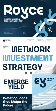 EE - Modern Branding Corporate Logo - Royce Font 7YSETWG