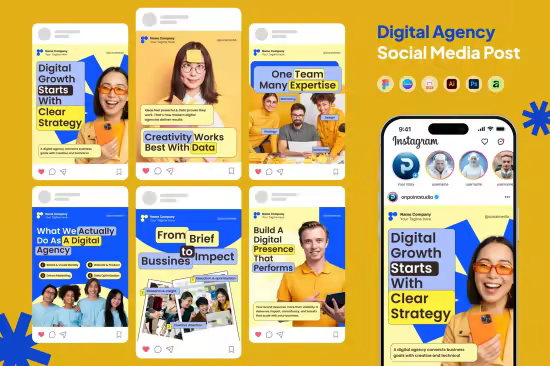 EE - Digital Agency Social Media Instagram Carousel LBWL9NW