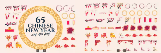EE - Chinese New Year Ornament Decoration Set F9LEXUQ