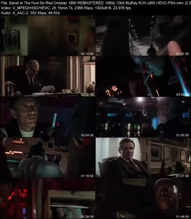 The Hunt for Red October 1990 REMASTERED 1080p 10bit BluRay 6CH x265 HEVC-PSA