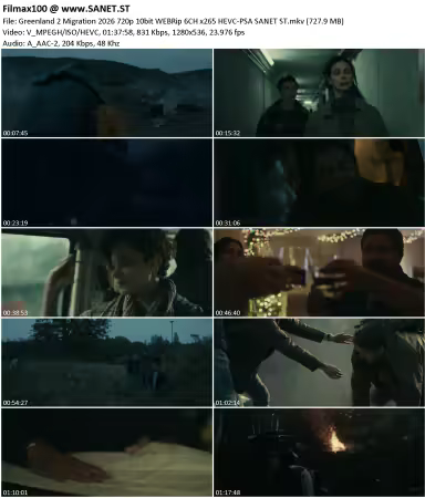 Greenland 2 Migration 2026 720p 10bit WEBRip 6CH x265 HEVC-PSA