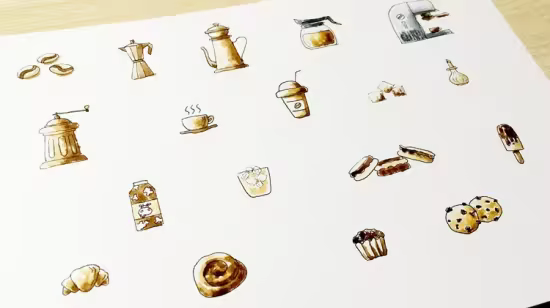 Watercolor for Beginners: Coffee Time in Watercolor - Part 1