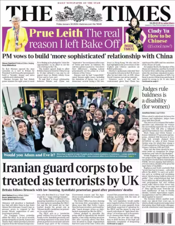 The Times - January 30, 2026 (True PDF)