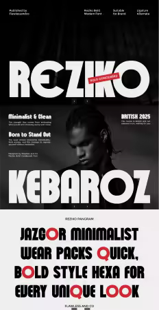 EE - Sans Serif Reziko Font R7FZCRJ