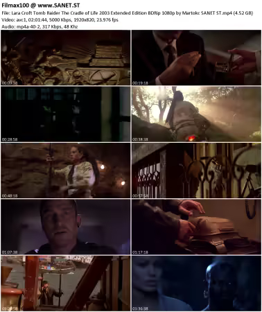 Lara Croft Tomb Raider The Cradle of Life 2003 Extended Edition BDRip 1080p by Martokc