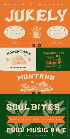 EE - Jukely - Retro Display Font ZC85EKV
