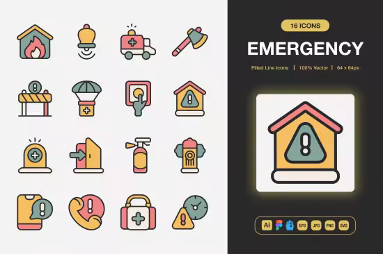 EE - Emergency Color Icons 9TCCJ46