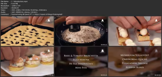 Savory Canapes &amp; Finger Sandwiches By Master Baker