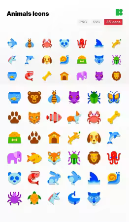 EE - Animals Icon Set MXTHX7P