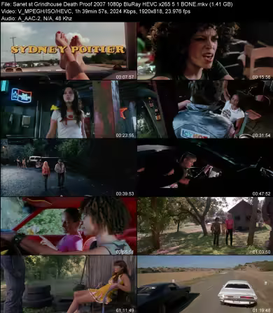Grindhouse Death Proof 2007 1080p BluRay HEVC x265 5.1 BONE