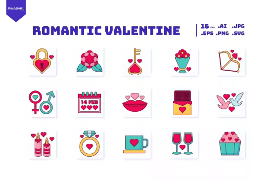 EE - Romantic Valentine Collection Icons Q9VZ2QZ