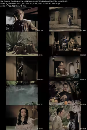 The Mark of Zorro 1940 Colorized 1080p BluRay x264-OFT