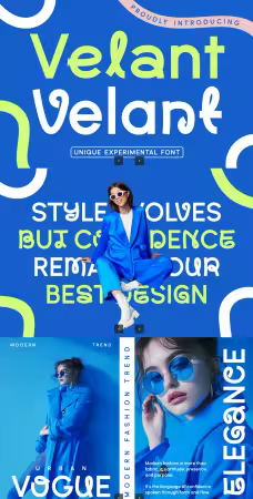 EE - Velant Unique Experimental Font APZY995