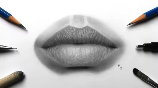 Drawing a Realistic Mouth with Graphite
