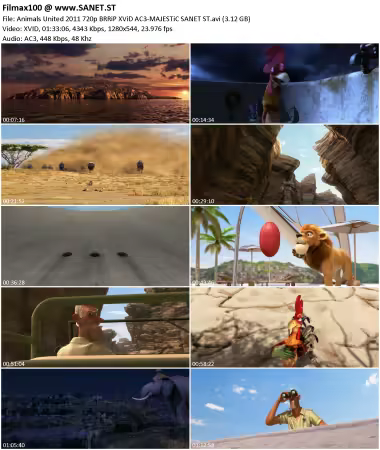 Animals United 2011 720p BRRiP XViD AC3-MAJESTiC