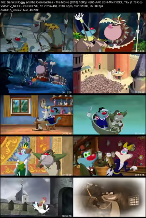 Oggy and the Cockroaches The Movie 2013 1080p H265 AAC 2CH-MNKYDDL