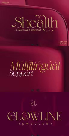 EE - Shealth - Classic Modern Serif Ligatures Branding 2Q8V3MQ