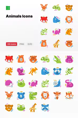 EE - Animals Icon Set 38HDJDN