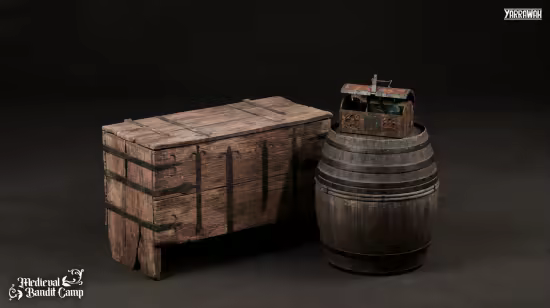 Unreal Engine Marketplace - Medieval Props Vol. 4 - Wooden Chests (5.4 - 5.6)