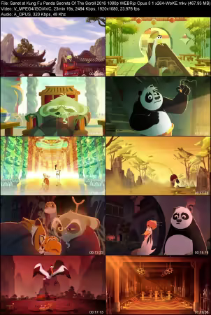 Kung Fu Panda Secrets Of The Scroll 2016 1080p WEBRip Opus 5.1 x264-WoKE