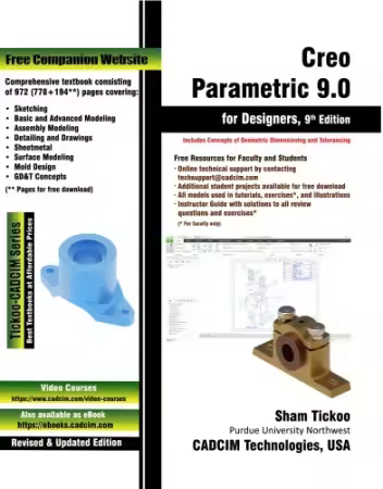 Creo Parametric 9.0 for Designers, 9th Edition