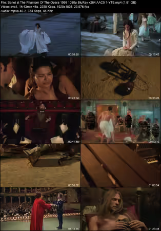 The Phantom Of The Opera 1998 1080p BluRay x264 AAC 5.1-YTS