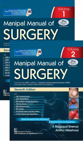 Manipal Manual of Surgery (2 Volume set) 7th Edition