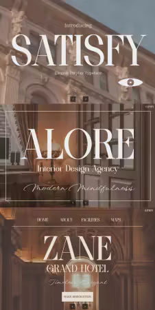 EE - Satisfy – Elegant Display Serif U37KDQE