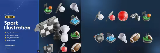 EE - 3D Icon Sport Illustration T99695U