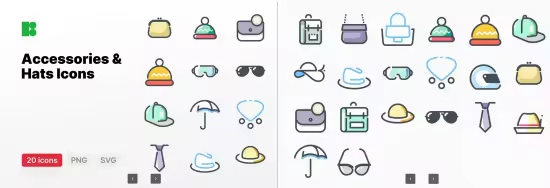 EE - Accessories & Hats Icon Pack N2KNVN8