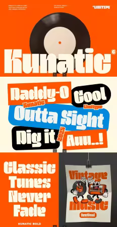 EE - Kunatic - Retro Bold Font 9SHL86E