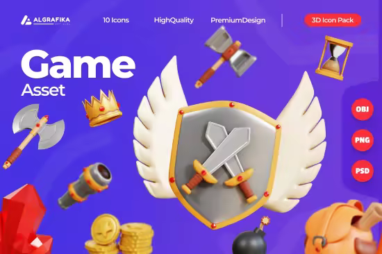 EE - Game Asset 3D Icon 32DFXVR