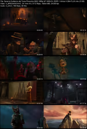 Guillermo del Toros Pinocchio 2022 1080p NF WEB-DL DDP 5.1 Atmos H264-FLUX