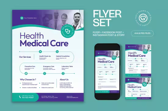 EE - Health Medical Care Flyer ST64LM2