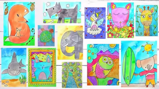 Art for Beginners: How to Draw &amp; Watercolor Paint 14 Animals