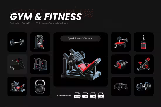 EE - Gym And Fitness 3D Icon 67BYVNK
