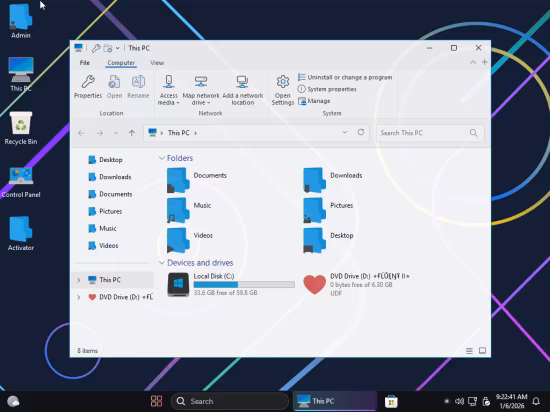 Windows 11 Pro 25H2 Build 26200.7462 Fluent Edition