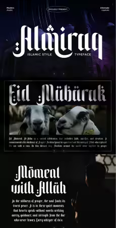 EE - Modern Display Almiraq Font L2UCU2S