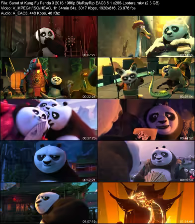 Kung Fu Panda 3 2016 1080p BluRayRip EAC3 5.1 x265-Lootera