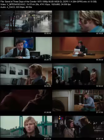 Three Days of the Condor 1975 1080p MUBI WEB-DL DDP 5.1 H264-GPRS