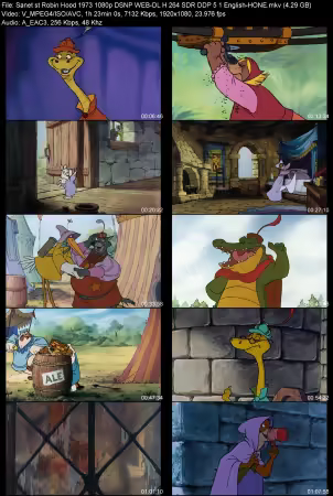 Robin Hood 1973 1080p DSNP WEB-DL H 264 SDR DDP 5.1 English-HONE