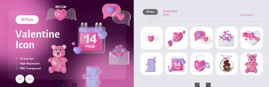 EE - 3D Icon Valentine Illustration M34MZKM
