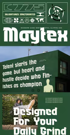 EE - Maytex - Modern Sans Serif Font 2FF3JFB