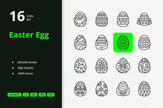 EE - Easter Egg Icons G7QZ6M6