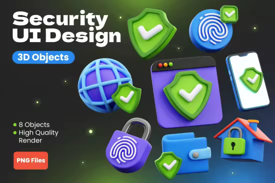 EE - Security UI Design 3D Objects VMA4N29